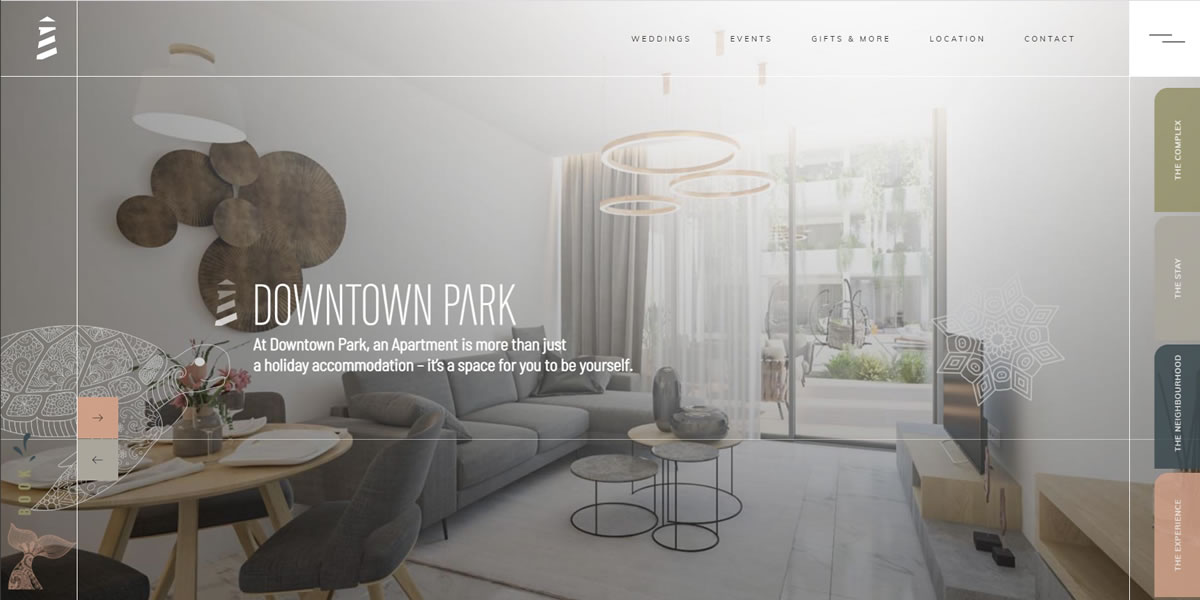DownTown Park Website by Fidelity